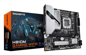 Mainboard GIGABYTE 1xNumber of M.2 (M) slots micro ATX Intel H810 Bluetooth Yes Wi-Fi Yes 2xSlots RAM DDR5-SDRAM LGA 1851 (Socket V1) H810MGAMINGWIFI6