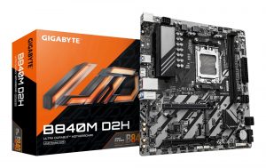 Mainboard GIGABYTE AMD B840 Socket AM5 micro ATX RAM DDR5-SDRAM 2xSlots 2xNumber of M.2 (M) slots B840M D2H (Rev. 1.1) B840MD2H1.1