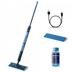 Philips Electric Mop XV5113/01 OneUp 5000 Series Cordless operating Operating time (max) 70 min Blue/Black
