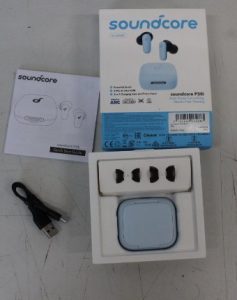 SALE OUT. Anker Soundcore P30I True-Wireless Earbuds, Blue SALE OUT. Anker Soundcore True-Wireless Earbuds P30i Bluetooth In-Ear Microphone Light Blue DEMO Wireless