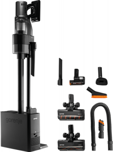 Gorenje Vacuum cleaner SVC296749NEBL Cordless operating Handstick 2in1 550 W 29.6 V Anthracite Operating time (max) 60 min