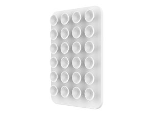 Fixed MagSafe holder with suction cups Cup holder Liquid silicone White