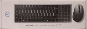 SALE OUT. Dell Keyboard and Mouse KM7120W Keyboard and Mouse Set Wireless Mouse included Batteries included Bluetooth Wireless connection EN/LT Titan Gray DAMAGED PACKAGING