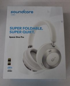 SALE OUT. Anker Soundcore Foldable Headphones Space One Pro Bluetooth Over-ear Microphone Cream White DEMO Warranty 24 month(s) Wireless