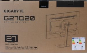 SALE OUT. GIGABYTE GAMING MONITOR 27" G27Q20 SALE OUT. Gigabyte G27Q20 EK 27 " SS IPS QHD 200 Hz 0.5 ms 2560 x 1440 pixels 350 cd/m² HDMI ports quantity 2 Warranty 36 month(s) DAMAGED AND MISSING INNER PACKAGING, DEMO