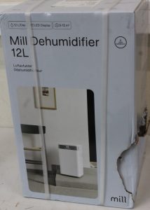 SALE OUT. Mill MDH12 Dehumidifier, 12L/day, for rooms 8-15 m², LED Display, White SALE OUT. Mill Dehumidifier MDH12 Power 200 W Suitable for rooms up to 8-15 m² Water tank capacity 2 L White DAMAGED PACKAGING