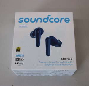 SALE OUT. Anker Soundcore Earbuds with Dolby Audio Liberty 5 Bluetooth In-Ear Microphone Navy blue Noise canceling DEMO Warranty 24 month(s) Wireless