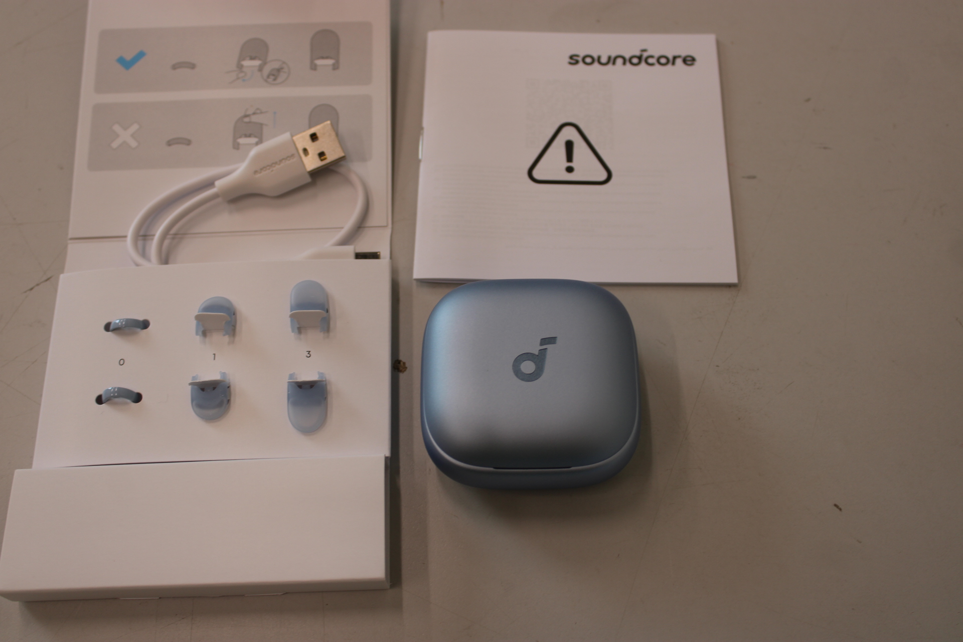 SALE OUT. Anker Soundcore True wireless earphones Liberty Buds Bluetooth Semi-in-ear Microphone Light Blue Noise canceling Noise reduction DEMO Warranty 24 month(s) Wireless - Pilt 2