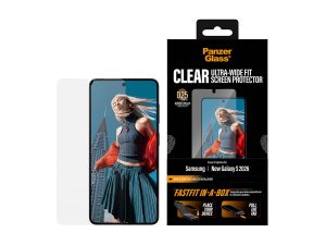 PanzerGlass Screen Protector Samsung New Galaxy S26 Ultra-Wide Fit w. FASTFIT IN-A-BOX PanzerGlass