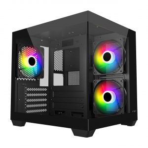 FSP Case S140-BA Mini-ITX, uATX(M-ATX) Black