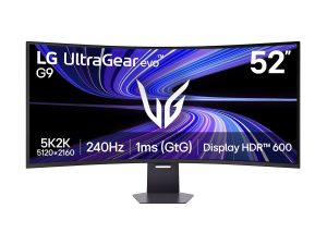 LG UltraGear evo G9 52G930B-B 52 " VA WUHD 21:9 240 Hz 1 ms 5120 x 2160 pixels 400 cd/m² Black