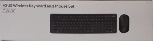 SALE OUT. ASUS CW100 KEYBOARD+MOUSE/BK/UI/104 SALE OUT. Asus CW100 Keyboard and Mouse Set Wireless US Black DEMO