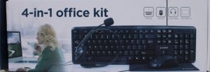 SALE OUT. Gembird KBS-UO4-01 Multimedia office set, black, US-Layout SALE OUT. Gembird 4-in-1 Multimedia office set KBS-UO4-01 Keyboard, Mouse, Pad and Headset Set Wired Mouse included US Black DAMAGED PACKAGING