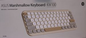 SALE OUT. Asus KW100 KEYBOARD/BG/UI/80 SALE OUT. Asus Marshmallow KW100 Keyboard Wireless US International Oat Milk DEMO