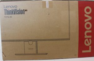 SALE OUT. Lenovo ThinkVision T27Q-40 27 2560x1440/HDMI/3Y Warranty SALE OUT. Lenovo T27Q-40 27 " IPS 16:9 120 Hz 6 ms 2560 x 1440 pixels 350 cd/m² HDMI ports quantity 1 Eclipse Black Warranty 36 month(s) DAMAGED PACKAGING