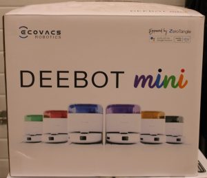 SALE OUT. Ecovacs DEEBOT mini Vacuum cleaner, Robot, Wet&Dry, ZeroTangle Technology, Agile Navigation, White/Blue + Auto-empty station Ecovacs Robotic Vacuum Cleaner DEEBOT mini BLUE Wet&Dry Li-ion 3200 mAh Dust capacity 1.8 L 8000 Pa White/Blue SCRATCHED ITEM, DAMAGED CHARGING STATION BODY