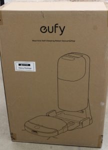 SALE OUT. Anker Eufy Robot Vacuum Cleaner S1 Pro, Gray Anker Eufy Robot Vacuum Cleaner with All-in-One Station S1 Pro Wet&Dry Operating time (max) 216 min 4600 mAh Dust capacity Robot: 0.25L, Station: 2.5L L 8000 Pa Gray UNPACKED, NO ORIGINAL PACKAGING