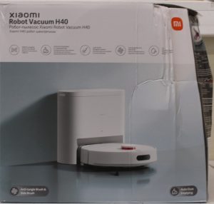 SALE OUT. Xiaomi Robot Vacuum H40 EU Xiaomi Robot Vacuum H40 EU Wet&Dry Operating time (max) 180 min 5200 mAh Dust capacity 4 L 10000 Pa White DAMAGED PACKAGING 24 month(s)