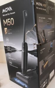 SALE OUT. MOVA Vacuum cleaner M50 Cordless operating Handstick Washing function 450 W Operating time (max) 46 min Black/Grey Warranty 36 month(s) DAMAGED PACKAGING, SCRATCHED PUMP STAND