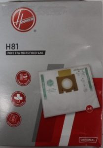SALE OUT. Hoover Pure Epa microfiber Vacuum cleaner bags H81, White DAMAGED PACKAGING