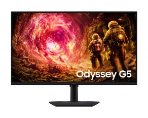Samsung Odyssey QHD G5 G50F 27 " IPS QHD 16:9 180 Hz 1 ms 2560 x 1440 pixels 300 cd/m² HDMI ports quantity 1 Black