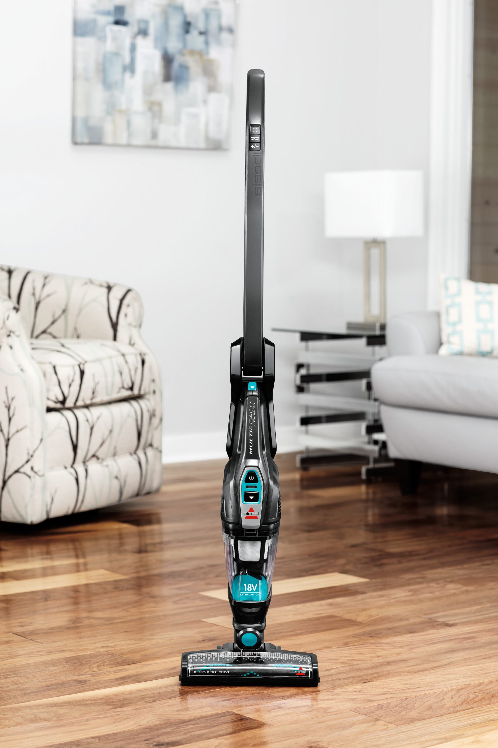 Bissell Vacuum cleaner MultiReach Essential Cordless operating Handstick and Handheld - W 18 V Operating time (max) 30 min Black/Blue Warranty 24 month(s) Battery warranty 24 month(s) - Image 2