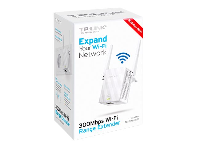 TP-LINK Extender TL-WA855RE 802.11n 2.4GHz 300 Mbit/s 10/100 Mbit/s Ethernet LAN (RJ-45) ports 1 MU-MiMO No no PoE Antenna type 2xExternal - Image 5