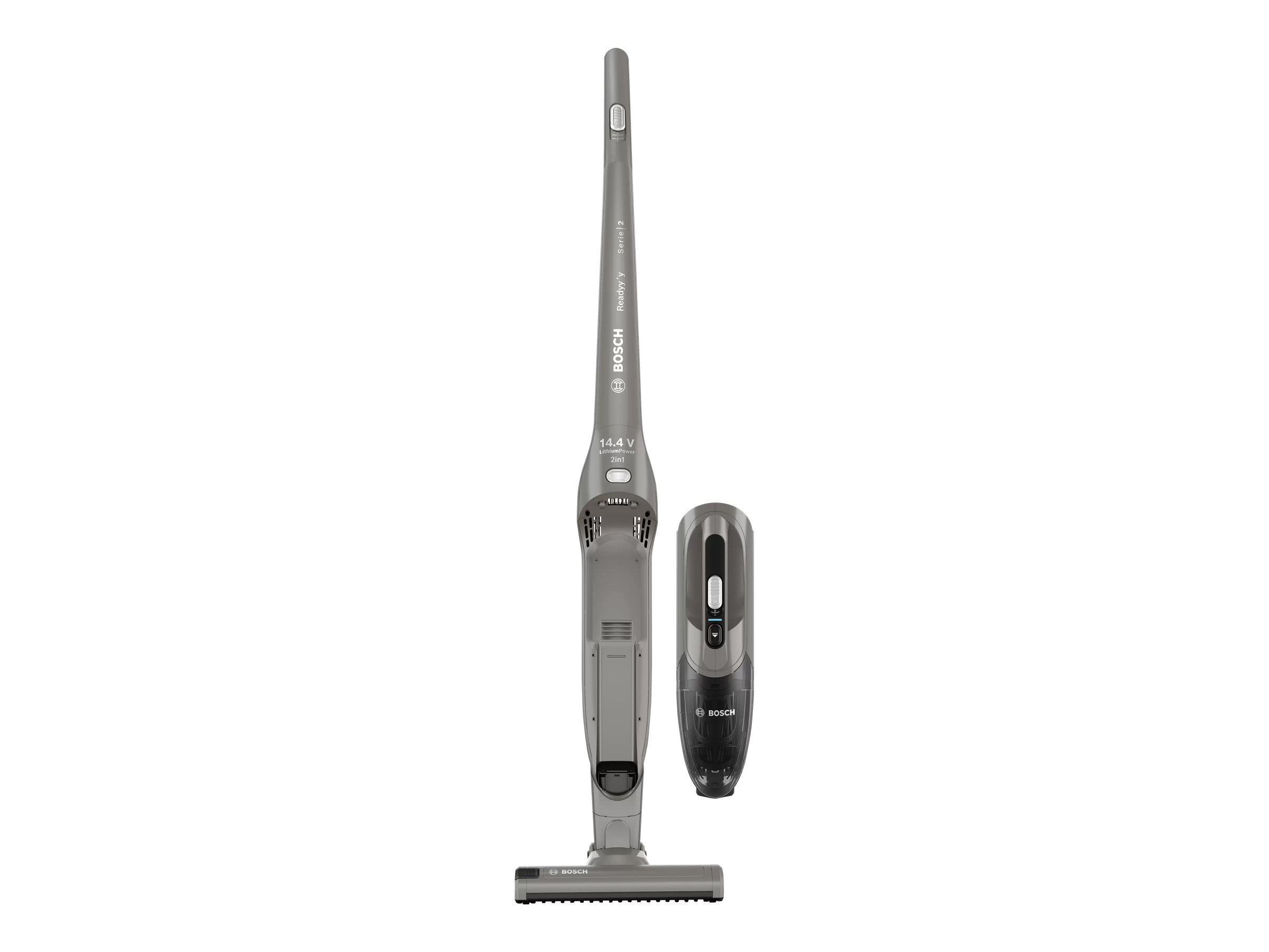Bosch Vacuum cleaner Readyy'y Serie 2 BBHF214G Cordless operating Handstick and Handheld - W 14.4 V Operating time (max) 35 min Grey Warranty 24 month(s) Battery warranty 24 month(s) - Pilt 3