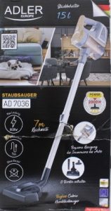SALE OUT. Adler Vacuum Cleaner AD 7036 Corded operating Handstick and Handheld 800 W - V Operating radius 7 m Yellow/Grey Warranty 24 month(s) DAMAGED PACKAGING