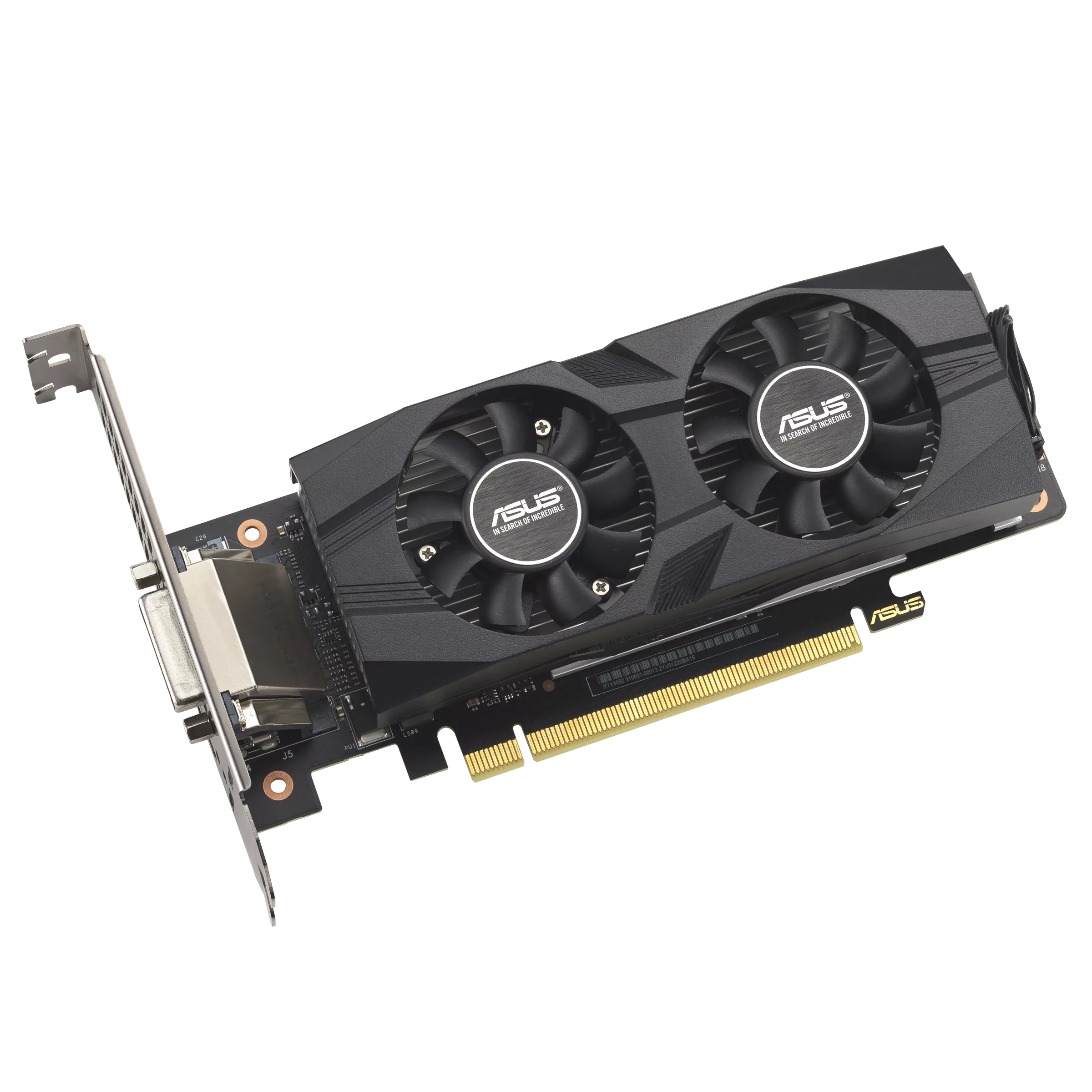 Asus GeForce RTX 3050 LP BRK OC Edition 6GB GDDR6 NVIDIA 6 GB GeForce RTX 3050 GDDR6 DVI-D ports quantity 1 HDMI ports quantity 1 PCI Express 4.0 - Pilt 5