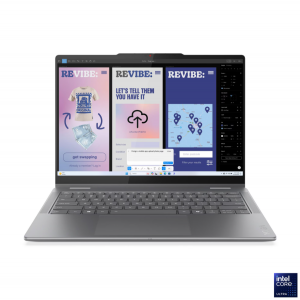 Lenovo- Yoga 7 2-in-1 14ILL10 Intel Luna Grey 14 " OLED Touchscreen WUXGA 1920 x 1200 pixels Glossy Intel Core Ultra 5 226V 16 GB Soldered LPDDR5X Solid-state drive capacity 512 GB Intel Arc Graphics 130V Windows 11 Home 802.11be Bluetooth version 5.4 Keyboard language English Keyboard backlit Warranty 24 month(s) Battery warranty 12 month(s)