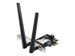 Asus Wi-Fi Adapter, Tri-Band, Wi-Fi 6E Adapter PCE-AXE5400 802.11ax 574/2402/2042 Mbit/s Mesh Support No MU-MiMO No No mobile broadband 36 month(s)