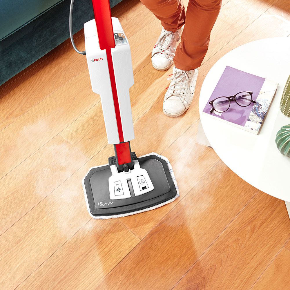 Polti Steam mop with integrated portable cleaner PTEU0306 Vaporetto SV650 Style 2-in-1 Power 1500 W Steam pressure Not Applicable bar Water tank capacity 0.5 L Red/White - Image 4