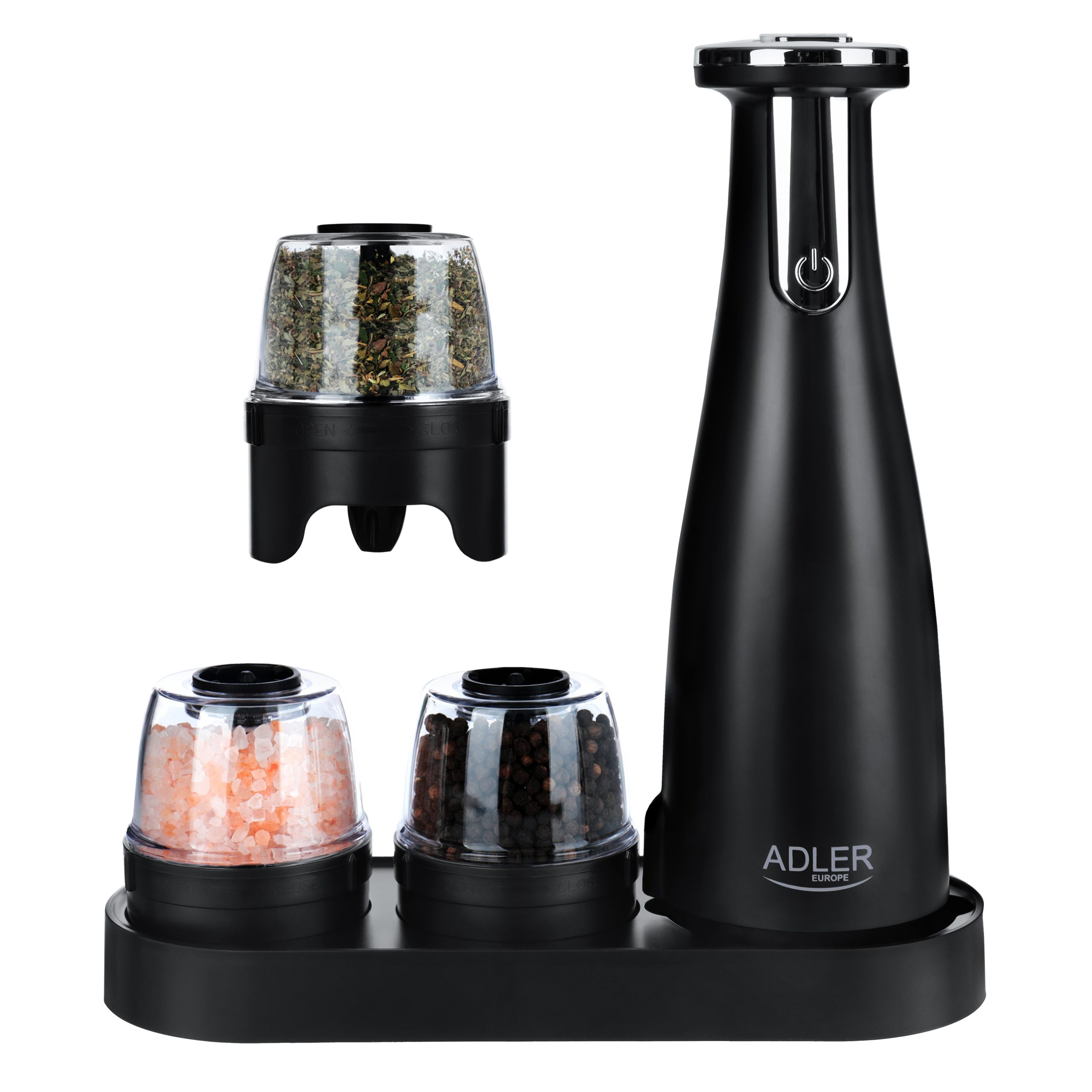 Adler Electric Salt and pepper grinder AD 4449b Housing material ABS plastic 7 W Lithium Matte Black - Image 3