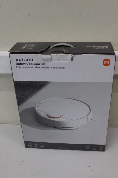 SALE OUT. Xiaomi Robot Vacuum S10 EU Wet&Dry Operating time (max) 130 min Lithium Ion 3200 mAh Dust capacity 0.30 L 4000 Pa White USED AS DEMO, DAMAGED PACKAGING, MISSING POWER STATION