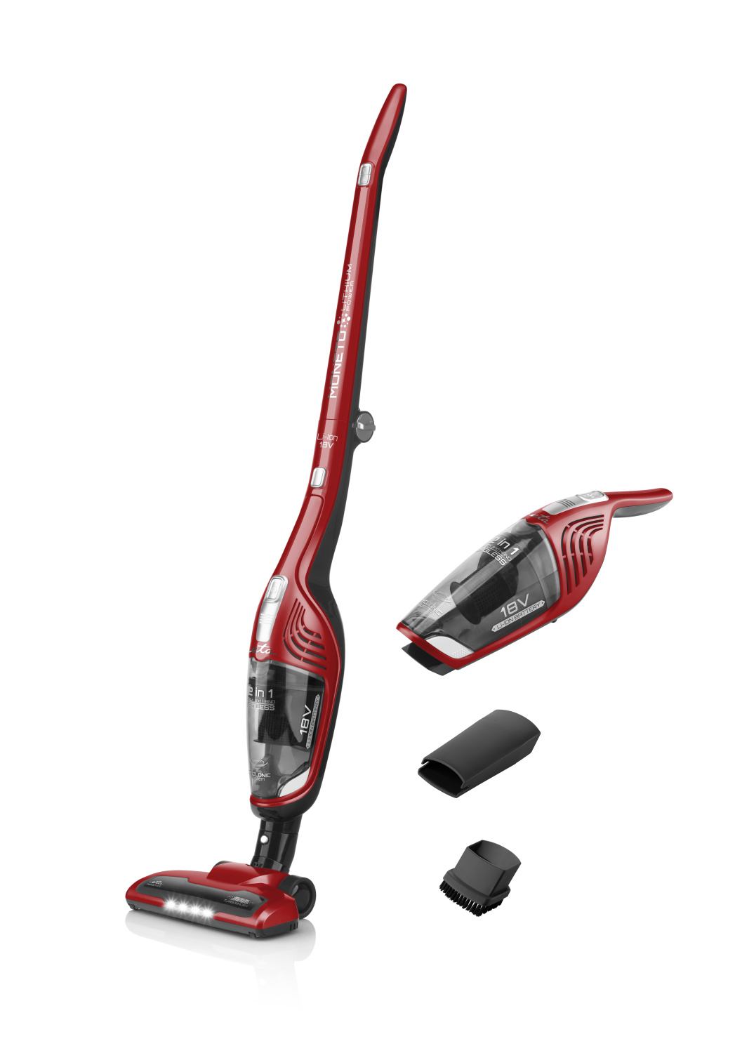 ETA Vacuum Cleaner ETA445390000 Moneto II Cordless operating Handstick 2in1 N/A W 18 V Operating time (max) 45 min Red/Black - Image 2