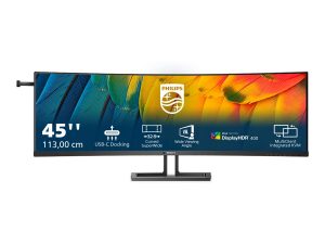 Philips Curved Business Monitor 45B1U6900C/00 44.5 " VA HDR 32:9 75 Hz 4 ms 5120 x 1440 pixels 450 cd/m² HDMI ports quantity 2 Black Warranty 24 month(s)