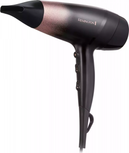Remington Hair Dryer D5305 Rose Shimmer 2200 W Number of temperature settings 3 Ionic function Diffuser nozzle Black/Rose