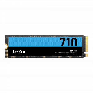 Lexar M.2 NVMe SSD NM710 1000 GB SSD form factor M.2 2280 Solid-state drive interface PCIe Gen4x4 Read speed 5000 MB/s Write speed 4500 MB/s
