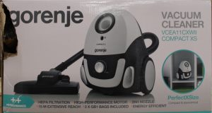 SALE OUT. Gorenje Vacuum cleaner VCEA11CXWII Bagged 750 W Operating radius 15 m White Warranty 24 month(s) DAMAGED PACKAGING