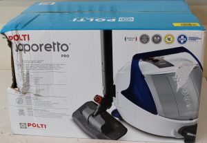 SALE OUT. Polti Steam cleaner PTEU0313 Vaporetto Pro 100 Eco Power Power 1900 W Steam pressure 5.5 bar Water tank capacity 2 L White/Blue DAMAGED PACKAGING Warranty 24 month(s)