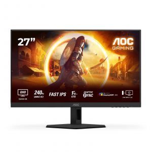 AOC Q27G4ZR 27 " Fast IPS QHD 16:9 240 Hz 1 ms 2560 x 1440 pixels 400 cd/m² HDMI ports quantity 2 Black