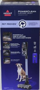 SALE OUT. Bissell Stick Vacuum PowerClean FurFinder Select Cordless operating 200 W 25.2 V Operating time (max) 40 min Black/Titanium/Lake Blue Warranty 24 month(s) Battery warranty 24 month(s) DEMO
