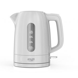 Adler Kettle AD 1380w Electric 2200 W 1 L Polypropylene 360° rotational base White