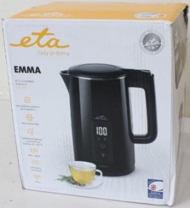 SALE OUT. ETA ETA559590010 Emma Electric kettle, 1.5 L, White SALE OUT. ETA Kettle ETA559590010 Emma Electric 2200 W 1.5 L Stainless steel 360° rotational base White DAMAGED PACKAGING