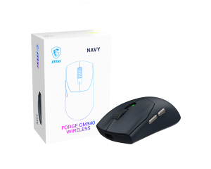MSI Gaming Mouse FORGE GM340 WIRELESS Wireless 2.4 GHz, Bluetooth, USB Navy