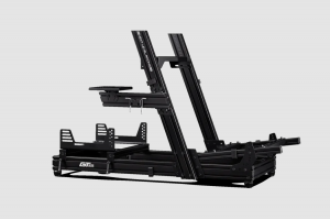 Next Level Racing GTElite Wheel Plate Edition Racing Simulator Cockpit Aluminum; Carbon Steel Black
