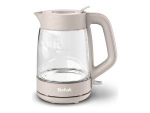 TEFAL Kettle KO2G0BE0 2000 W Electric 1.7 L Glass 360° rotational base Grey/Transparent