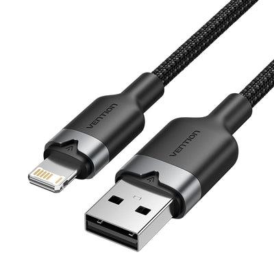 CABLE USB2.0 TO LIGHTNING/1M BLACK LANBF VENTION